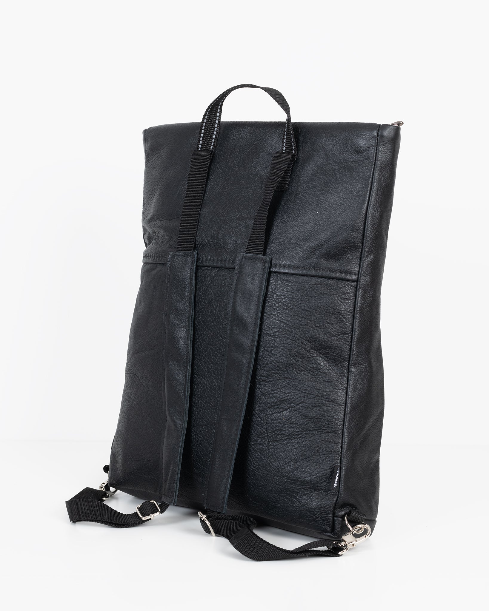 Barbara - nahast seljakott, must