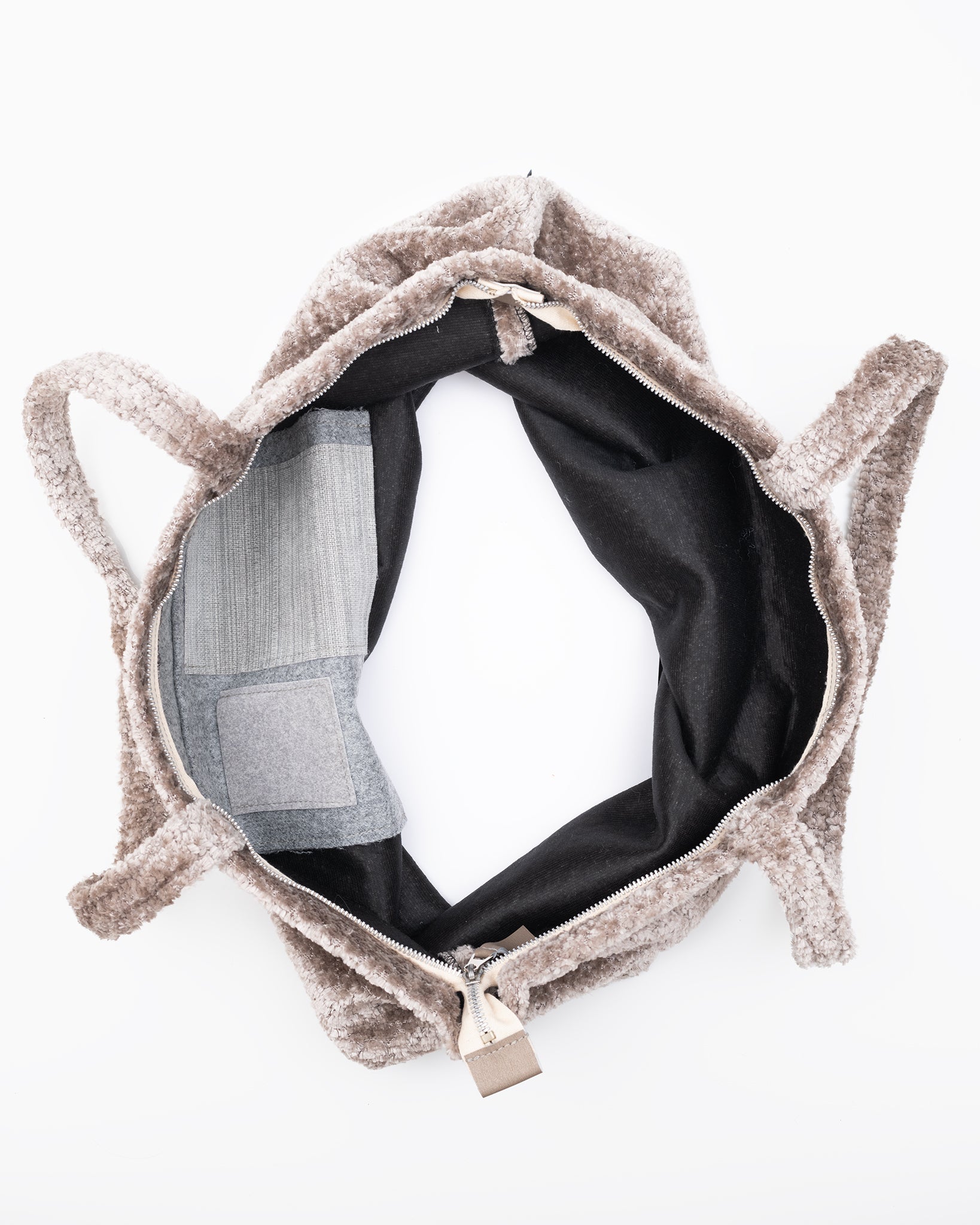 EKO XL - pehmest ja karvasest kangast käekott